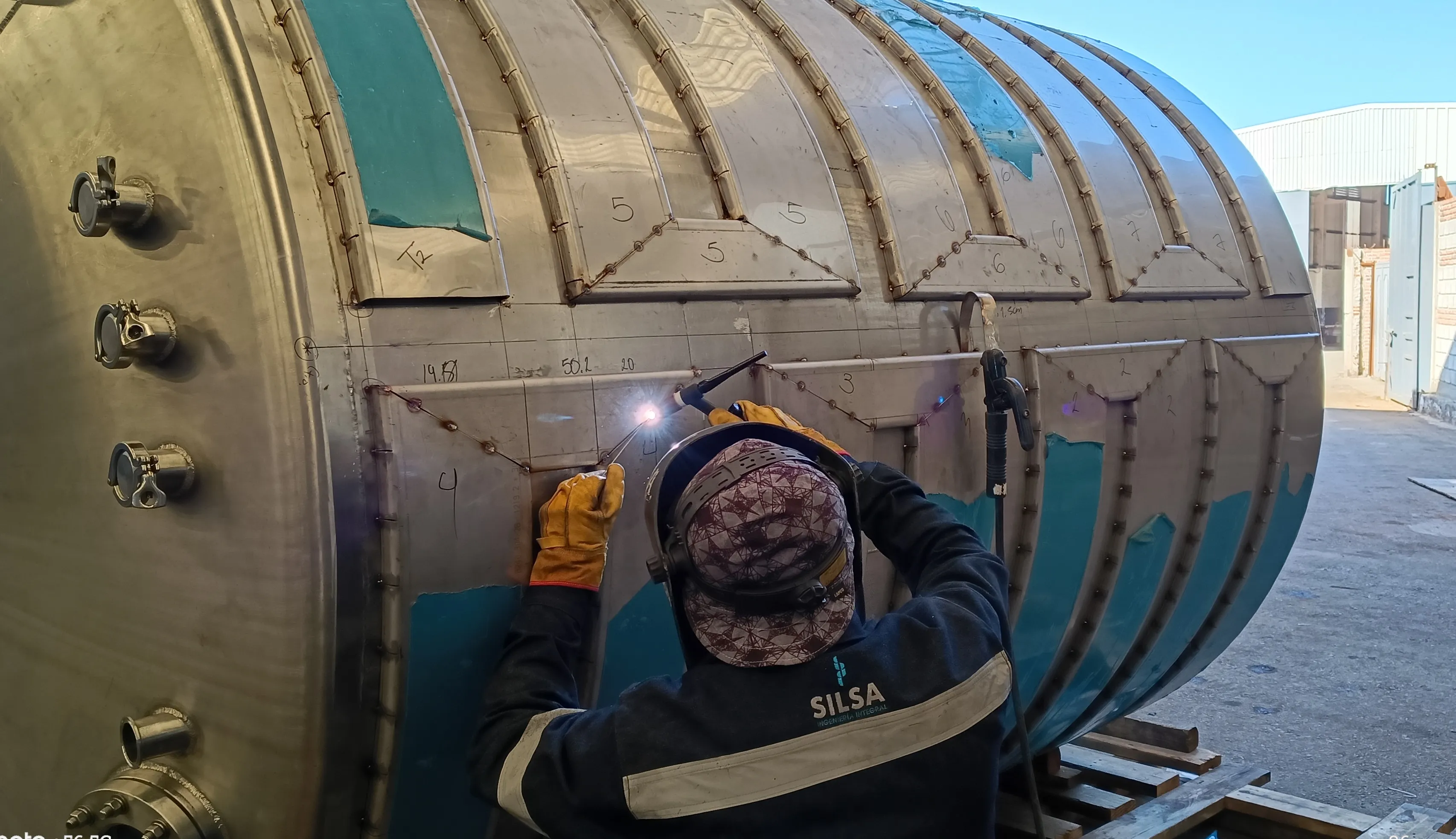 Servicio de soldadura industrial de SILSA.